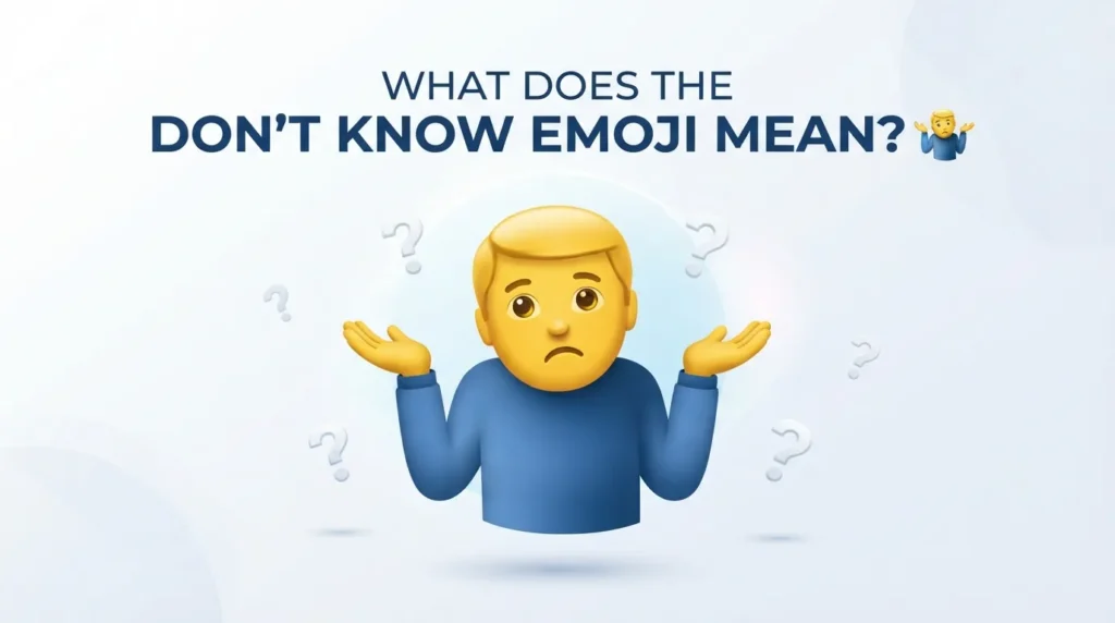 What Does Dont Know Emoji Mean?