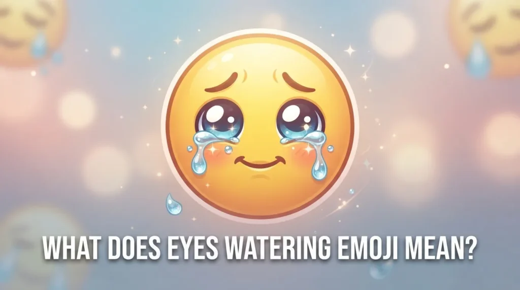 What Does Eyes Watering Emoji Mean?