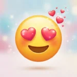 Hearts Face Emoji